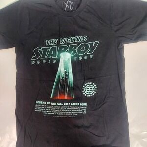 Starboy Weekend World Tour‎ T Shirt 2017 Phase Two Black S